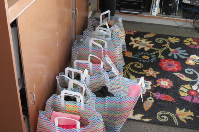 Shopping bags at the Allie Ollie store in Sedona, AZ