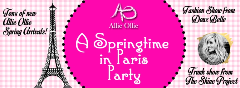 Allie Ollie hosts a Springtime in paris party with doux belle and the shine project