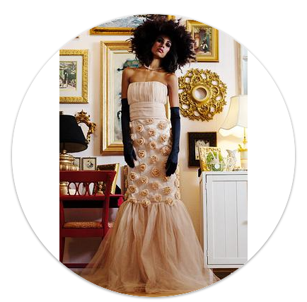 Doux Belle Rose Elegant Gown to be featured at Allie Ollie A Springtime in Paris Party